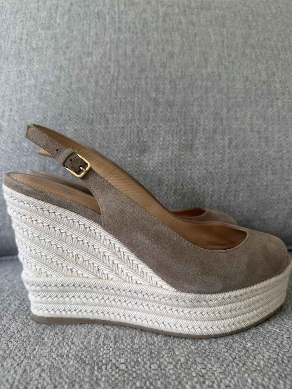 Sergio Rossi Espadrille Wedges 7,5 - Picture 3 of 6